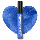Stargazer Neon Blue UV-Reactive Hair Mascara, Wash Out Color