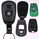 Auto Schlüssel Funk Fernbedienung 1x Funk Gehäuse + 1x 434 MHz Sender Sendeeinheit + 1x Batterie für Hyundai