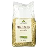 Alnatura Bio Haselnüsse, geröstet und gemahlen, 4er Pack (4 x 150 g)