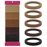 YISCOKO Haargummi,50 Stück Haargummi Damen,Haargummis Damen,Haargummi Herren,Haargummi Schwarz,Zopfgummi,Zopfgummis Damen,Hair Ties,Scrunchies für Frauen,Mädchen,Kinder.(5 Farben)
