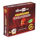 THERMOPAD Kniewärmer - DAS ORIGINAL: 4er-Pack für bis zu 8 Stunden Wärme am Knie I Stretchbänder + Klettverschluss I Luft-aktiviert