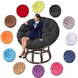 Wasserdichtes Outdoor-Stuhlkissen, extra groß, bequem, Sitzkissen für Schaukelstuhl, Bodenkissen, Wurfkissen für Garten, Balkon und Wohnzimmer, A110 x 110 cm