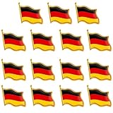 15 Stück Deutschland Anstecker, Deutschland Pin, Fahnen-Design Anstecknadeln für Fans