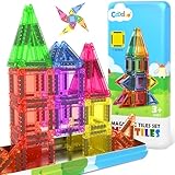 Coodoo Magnetische Bausteine für Kinder,STEM-Magnetblöcke,Sensorisches Spielzeug,Kleinkindspielzeug,Bauspielzeug,Mini-Magnetbausteine ​​für den Unterricht Geschenk Jungen und Mädchen ab 3 Jahren