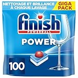 Finish Powerball All-in-One Max, parfümfreie Tablet-Spülmaschinentabletten — 100 Spülmaschinentabletten (Verpackung kann variieren)