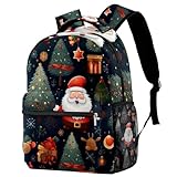 Reiserucksack für Damen, Herren, Mädchen, Jungen, Schule, Uni, Reisen, Arbeit, Weihnachtsbäume, Mehrfarbig 6, 29.4x20x40cm/11.5x8x16 in