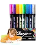 Gelschreiber-Set mit glitzernder Kontur - Glitzerkontur, Filzstifte für Weihnachtskunst, DIY Handwerk, Grußkarten, Sammelalben, Weihnachtsdekoration | Bambusbedarf