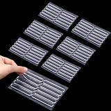60 Stück Silikon Gummipuffer,Selbstklebende Elastikpuffer für Schutz Türen,Wänden,Transparente Schutzpuffer,Wandschutz Türklinke,Möbelstopper,Ideal für Schubladen,Schränke,Gumminoppen Glasplatten