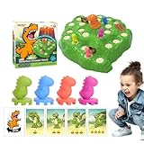 Dinosaurier-Partyspiele, Gesellschaftsspiel | Interaktives Dinosaurier-Flucht-Brettspiel | sensorisches Lernspielzeug für Logikspiele, STEM-Erziehung