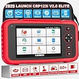 OBD2 Diagnosegerät Auto LAUNCH CRP123i V3,4-System-Codeleser ENG/ABS/SRS/ATR Auto für Fahrzeuge,7+Rückstellservice (Öl,SAS,Bremse,BMS,ABS.DPF,Drosselklappe) zurücksetzen, 2025 Modell