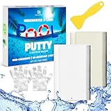 Pool Reparaturset - 280g 2-Teil Epoxid Pool Reparatur Kit Pool Leck Sealer zum Fixieren von Lecks, Rissen unter Wasser oder über schneller Reparatur Epoxid Putty für Fliesen, Fiberglas, Beton, Zement