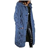 SKTIISN Damen Langarm Strickjacke Flauschige Strickjacke Damen Langer Cardigan Damen Strickjacke Damen Weiss Hosen Pullunder Long Cardigan Damen Daunenjacke Damen ultraleichte Regenjacke Hoodie Damen