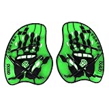 arena Vortex Handpaddel, Schwimmbad-Trainingszubehör, Schwimmbad-Paddel mit Verstellbaren Riemen, PVC-frei, Acid Lime-Black (65)