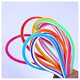 CHAOUYYZ 1 Stück Neonstreifen, 1–10 M, Diy-Trennsilikonschlauch, Led-Neonstreifen, 6 Mm Breit, Flexibel, Wasserdicht, Neon-Schild, Band, Biegsam, Leuchtstreifen/Yellow/3.0M