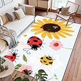 3D Pflanzen Sie Eine Sonnenblumenblume Flächenteppich Nicht-Slip Liner,Mhinenwäsche Teppich Für Wohnzimmer Schlafzimmer,Super Weicher Teppich Bodenmatte Heimdekoration 100 X 200 Cm - Le -5331009524411