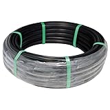 Schwarzes Rohr mit integrierten Tropfern, 16 mm, Planet für Gemüsegarten, 25 m