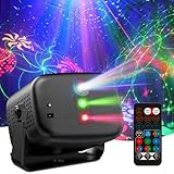 targetone Discolicht Partylicht Sprachgesteuertes Disco-LEDmini-Bühnenlicht mit Fernbedienung RGB-Stroboskoplicht mit 60 Lichteffekten für Clubs Kinderpartys Geburtstage Hochzeiten[Energieklasse G]