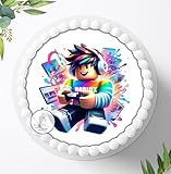 Tortenbild, Zuckerbild, Essbares Foto für Torten, Tortenbild zum Geburtstag, Tortenaufleger Ø 20cm - 1736z