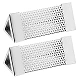 2 Stück BBQ Grill Räucherrohr Netzrohr Pellets Räucherbox 6 Zoll Edelstahl Grillzubehör (Dreieckig)