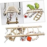 HAPINARY Papageienzubehör Spielzeughund Hundespielzeug Hamsterkäfig Haustier holzspielzeug holzspielsachen Bird cage vogelkäfig Haustierzubehör Papageienschaukel Bambus