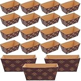 TEMPNAP Papier Kastenform Backform 50 Stück Rechteckig für Brot Mousse und Kuchen Ölabweisend für Bäckereien und Gastronomie