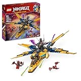 LEGO NINJAGO Ras und Arins Super-Sturmflieger - Spielzeug mit Drohne, Shootern, Klingen und Triebwerken - Inkl. 3 Minifiguren für Ninja Rollenspiele - Bauset für Jungen und Mädchen ab 8 Jahren 71833