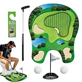 Toilettengolf Geschenk Set, Bathroom Golf Set Mit Schläger & Bällen, Mini Golfs Männergeschenk, Wiederverwendbares Golf Toilettenspiel, Scherzgeschenke Für Männer