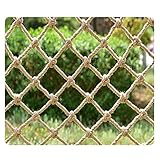 Hanf-Frachtnetz – Anhängernetz für den Außenbereich, Kletternetz für Kinder, Dekoration, 8 mm Durchmesser, 2 x 10 m, vielseitige Deckendekoration und Sicherheitslösungen