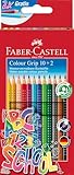 Faber-Castell 201585 - Buntstifte Set, 12-teilig, bruchsicher, für Kinder und Erwachsene