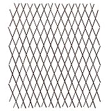 GIMOCOOL Holz Rankzaun Rankgitter Scherengitter ausziehbar Rankhilfe Spalier Holzgitter,Die Größe kann nach Belieben angepasst Werden 20028cm