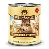 Wolfsblut - Wild Duck & Turkey - 6 x 800 g - Ente & Truthahn - Nassfutter - Hundefutter - Getreidefrei