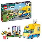LEGO 41741 Friends Hunde-Rettungsvan, Tierrettung-Spielzeug-Van mit Haustieren und Mini-Puppen aus 2023, pädagogisches Tier-Spielzeug für Mädchen und Jungen ab 6 Jahren, Tierpflege mit Pickle dem Hund