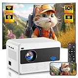 Beamer 5G WiFi Bluetooth Full HD 1080P Video LED Beamer 16000 Lumen 200-Zoll Zoom Tragbare Heimkino Projektor Kompatibel mit Smartphone/Fire Stick/Laptop/PS5