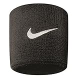 Nike Unisex-Youth Swoosh Gelenkband, Black/White, One Size (2er Pack)