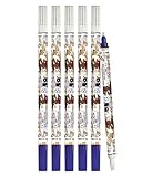 Online Vorteils-Pack Tintenlöscher 6x Tintenkiller zum Löschen und Überschreiben | Design Fluffy Cats | Entfernung und Korrektur blauer Tinte | Schreibfarbe blau