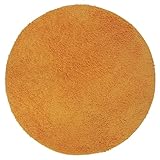 NYVI Badematte NYVISpa Lasalle Ø 60 cm Orange Rund - Badezimmerteppich - rutschfest, Saugfähig, Schnell Trocknend, Fußbodenheizung geeignet, Oeko-TEX, Waschbar, Weich