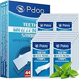 Whitening Strips 22 Applications | Effective Zähne Aufhellen in 7 Days | Teeth Whietning Strips that Enamel-Safe, No-Sensitivity | Entfernt Verfärbungen Effektiv Zahnaufhellung | Mint