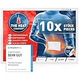 THE HEAT COMPANY Bodywärmer - 10 Stück - Wärmepflaster Rücken & Nacken - EXTRA WARM - Körperwärmer - Rückenwärmer - 12 Stunden wohlige Wärme - luftaktiviert - rein natürlich