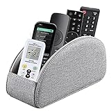 Fchaibin Fernbedienungshalter, TV-Fernbedienung, Caddy für Tisch, 5 Fächer, Schreibtisch-Organizer für Büro/Heimdekoration, Nachttisch-Organizer für Wohnzimmer, Schlafzimmer