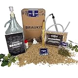 Braukit - Pils Bierbrauset mit 5L Gärflasche | Malzmischung, Hopfen, Hefe, Thermometer, Reiniger, Abfüller | Einfache Handhabung, Perfekt für Einsteiger | Geschenk für Männer