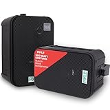 Pyle Dual Lautsprecher, Box, Musikbox, Party Boxen, Soundbox, Speaker, Wetterfeste 16,5cm Musikboxen, Universal Wand-/Deckenmontage, für Pool, Außen-/Innenbereich