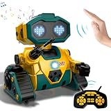 KINSAM Roboter Kinder,RC Roboter Spielzeug mit Programmierbar, Aufnehmen, Tanzen,Gestensensor und andere Funktionen,Wiederaufladbar Modularer Akku,Spielzeug 3 4 5 6 7 8 9 Jahre Jungen Mädchen Geschenk