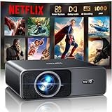 Smart Beamer 4K - [Netflix Offiziell & Dolby Audio] 1000 ANSI Autofokus & 6D Trapezkorrektur, TOPTRO Beamer 4K Heimkino WiFi 6/Bluetooth Full HD 1080P HDR10 Outdoor Projektor für Handy