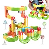 Eisenbahn Set,3D Magnetische Bausteine | Schienen Würfel Spielzeug - Für Kinder Mädchen Kindergarten Vorschule Zuhause Spielzimmer Innenbereich Geburtstag