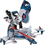Bosch Professional 18V BITURBO Akku Kappsäge Gehrungssäge GCM 18V-216 DC (inkl. Sägeblatt-Durchmesser: 216mm, Bluetooth Modul, SDS-Sägeblattverriegelung, ohne Akku/ Ladegerät)