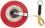 BGS Diy 50880 | Rollbandmaß | 12,5 mm x 20 m | Fiberglas | beideitsig markiert, Meter-Skala