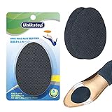 Unikstep 5 Paar Schuhsohlen-Anti-Rutsch-Griffe, rutschfeste selbstklebende Gummipads, Schuhboden- und Fersengeräuschreduzierungsaufkleber und -schützer (Schwarz)