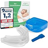 Premium Aufbissschiene gegen Bruxismus - Schnarchschiene gegen Schnarchen - Anti-Schnarch-Mundstück - BPA & Latex frei - Mundstück mit Aufbewahrungsbox - Zahnschiene, schützt den Zahnschmelz