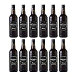 Garvey Sherry Cream Flor de Jerez trocken Spanien inkl. FeinWert E-Book (12 x 0.75 l)