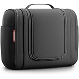 Travelaner Kulturbeutel XXL, 9 Liter Stauraum, 3-in-1 Kulturtasche zum Aufhängen für Damen, Herren und Kinder, Kosmetiktasche für Reise, Waschtasche, Waschbeutel, Wasserabweisend, Schwarz